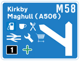 M58 Junction 1