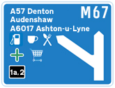 M67 Junction 1a,2